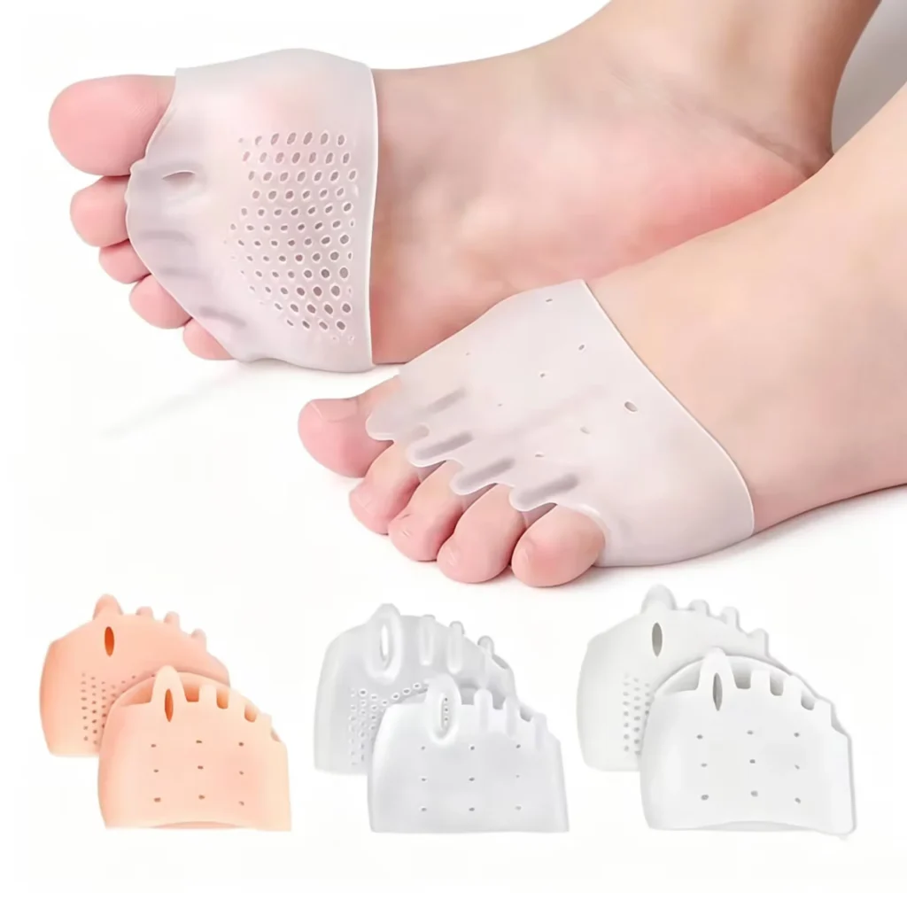 Forefoot cushion, silicone insole, comfortable orthotic insole, toe