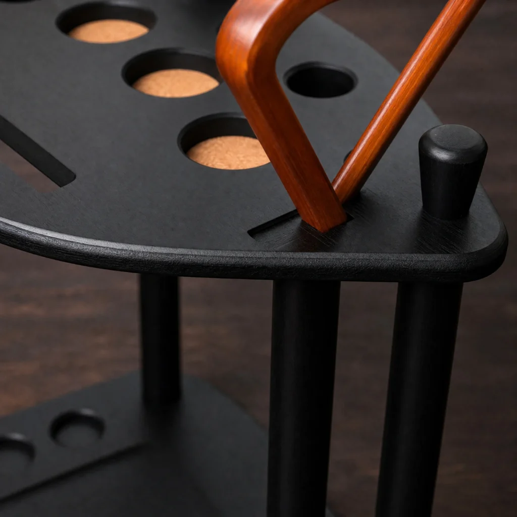 Freestanding Billiard Cue Rack Space-Saving Freestanding Billiard Storage