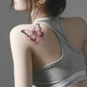 Halloween 1 Sheet Colorful Butterfly Temporary Tattoos Women