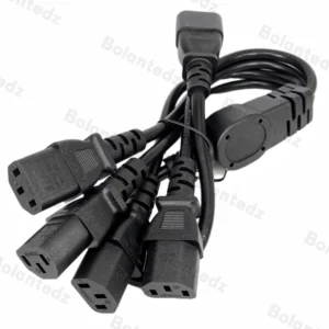 High Quality IEC 320 C14 Male Plug 4XC13