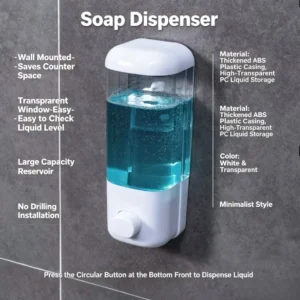 Hotel bathroom non-perforated manual soap machine wall hanging