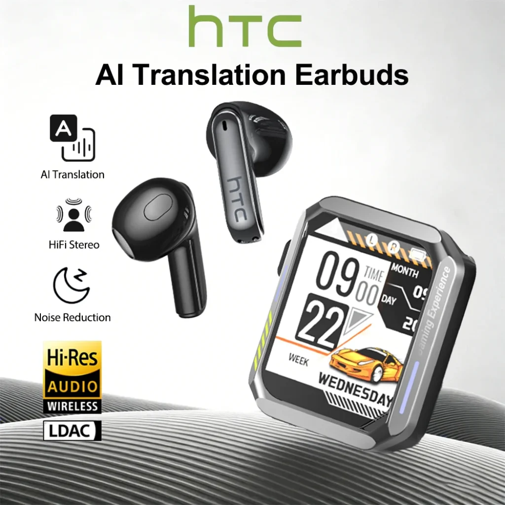 HTC Gaming Bluetooth Headphones Microphone Real-Time Translation Earphones