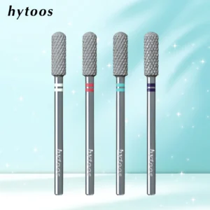 HYTOOS Diamond Cut Pro Nail Drill Bits Chrome