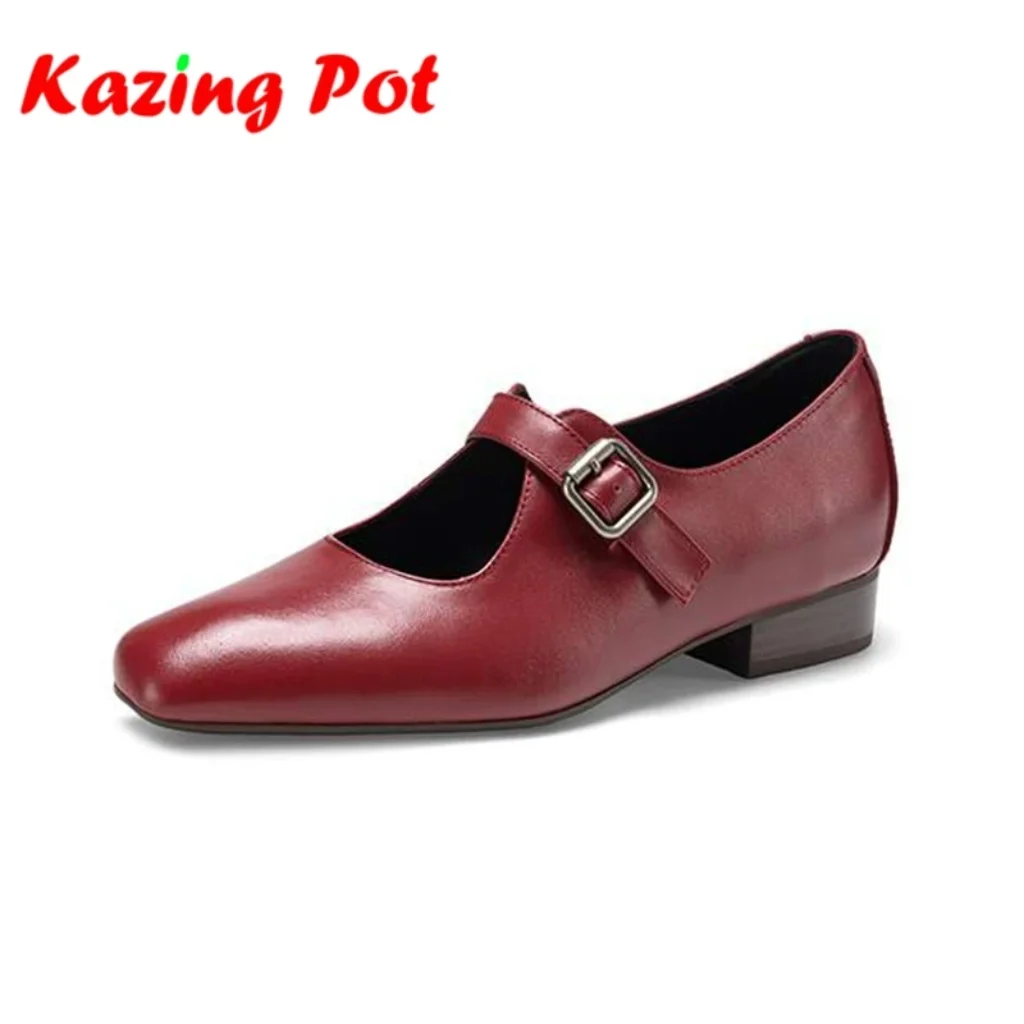 Krazing Pot Full Grain Leather Round Toe Low
