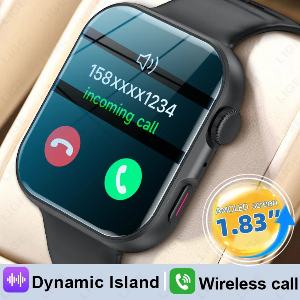 LIGE 1.83″ HD Screen Smart Watch Man Women
