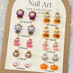 LYLE Cute Spooky Halloween Cartoon Nail Art Charms
