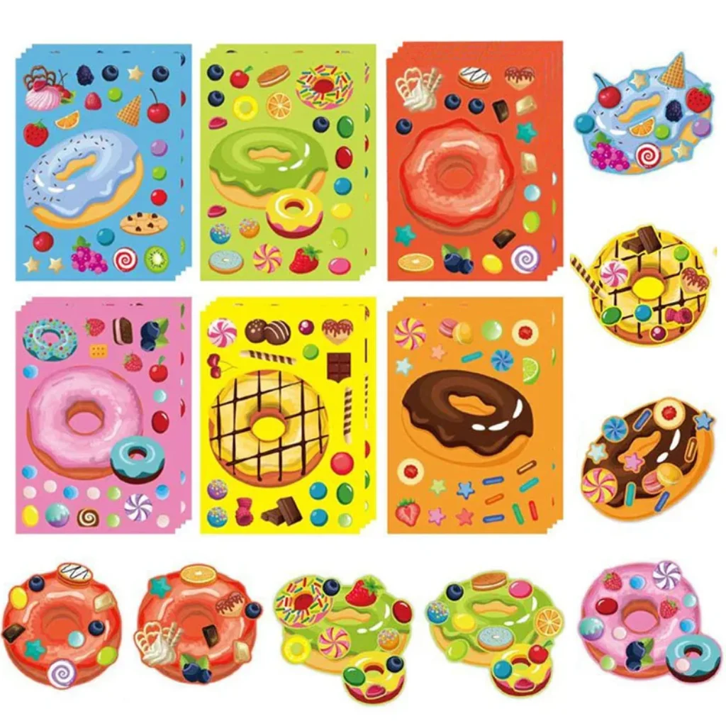 Make Face Donut Stickers Kids Make Your Own