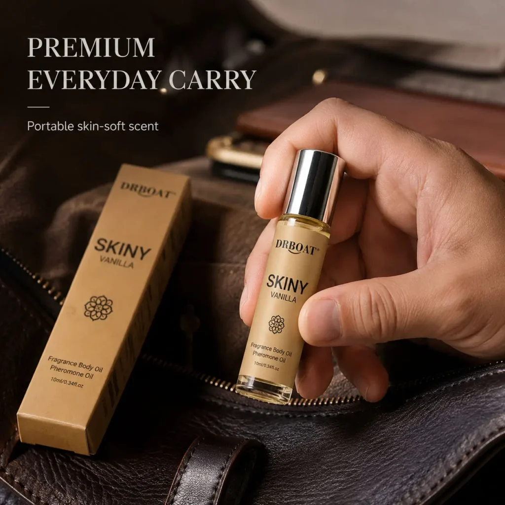 Men Roll Fragrance Oil, Skin-like Soft Vanilla White