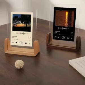Modern walnut U-shaped photo frame office desktop beech