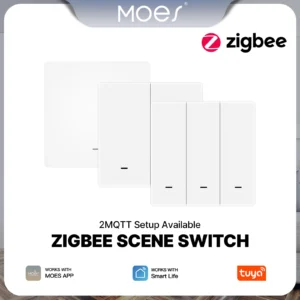 MOES Tuya ZigBee Scene Switch Wireless Push Button