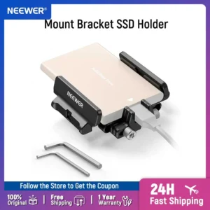 NEEWER Mount Bracket SSD Holder Cold Shoe Cable