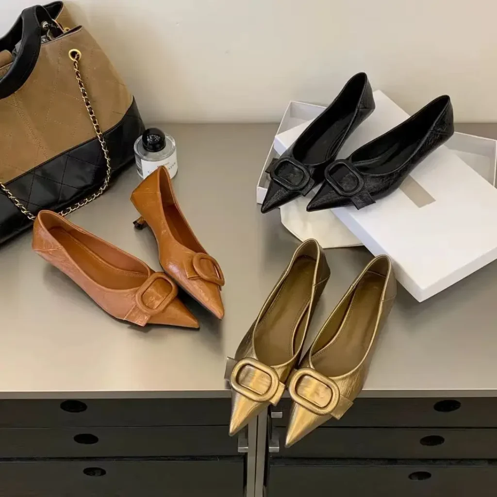 Ladies Flats Fashion Round Toe Shallow Casual Soft