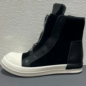 Men’s Women’s Double Zipper High-top Casual Shoes, High-quality