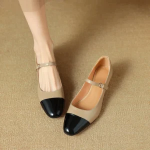 Spring/Autumn Women Pumps Square Toe Low Heel Shoes
