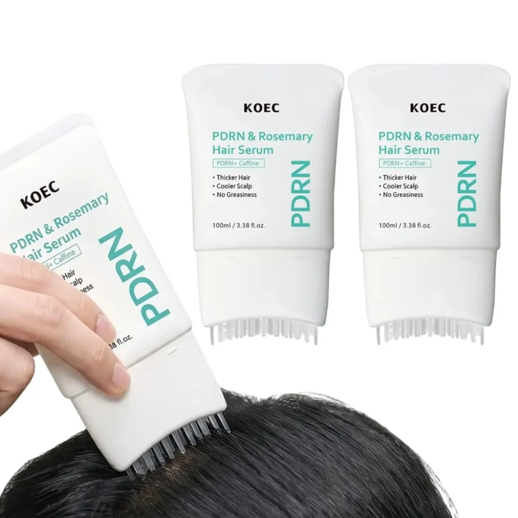 PDRN Hair Serum Scalp Care Essence Massager Comb