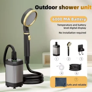 Portable Outdoor Electric Shower Unit Camping Shower Kit