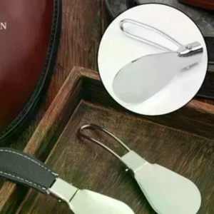 Portable Stainless Steel Foldable Shoehorn Easy Shoe Wearing