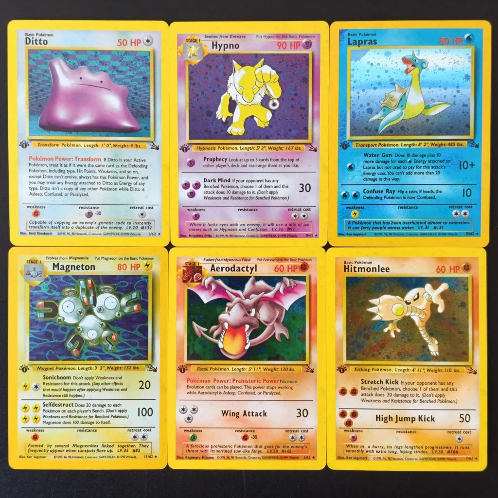 Proxy/English PTCG Card Pokemon Fossil Collection Card Set