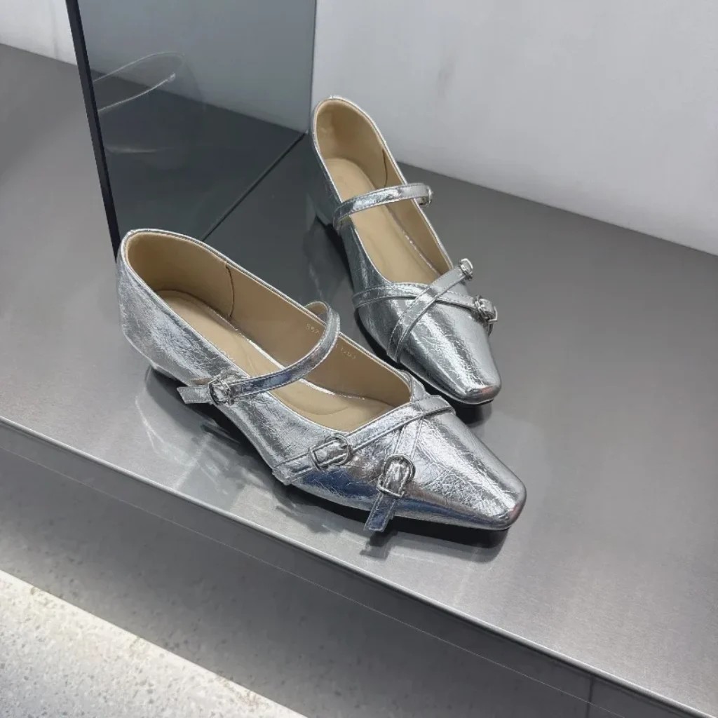 Retro Mary Jane Shoes 2026 Summer Square Toe