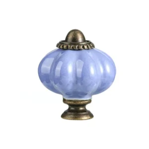 Retro Single Hole Ceramic Pumpkin Handle Round Vintage