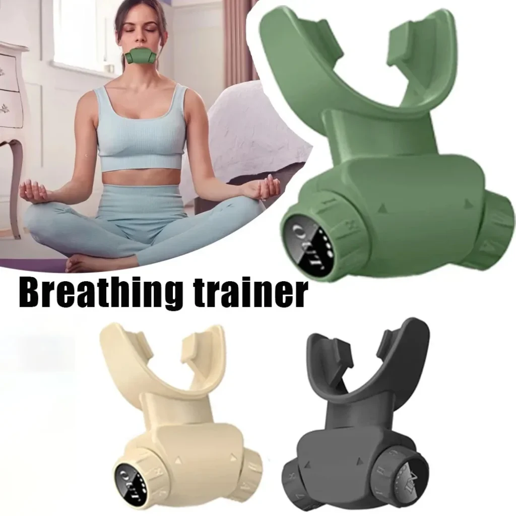 Silicone Respiratory Trainer Lung Ventilator Fitness Equipment High-altitude