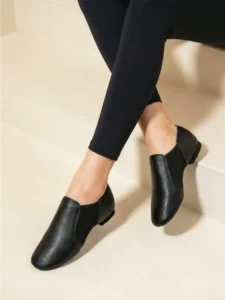 Soft Leather Jazz Shoes, Lightweight Comfort Wide Width