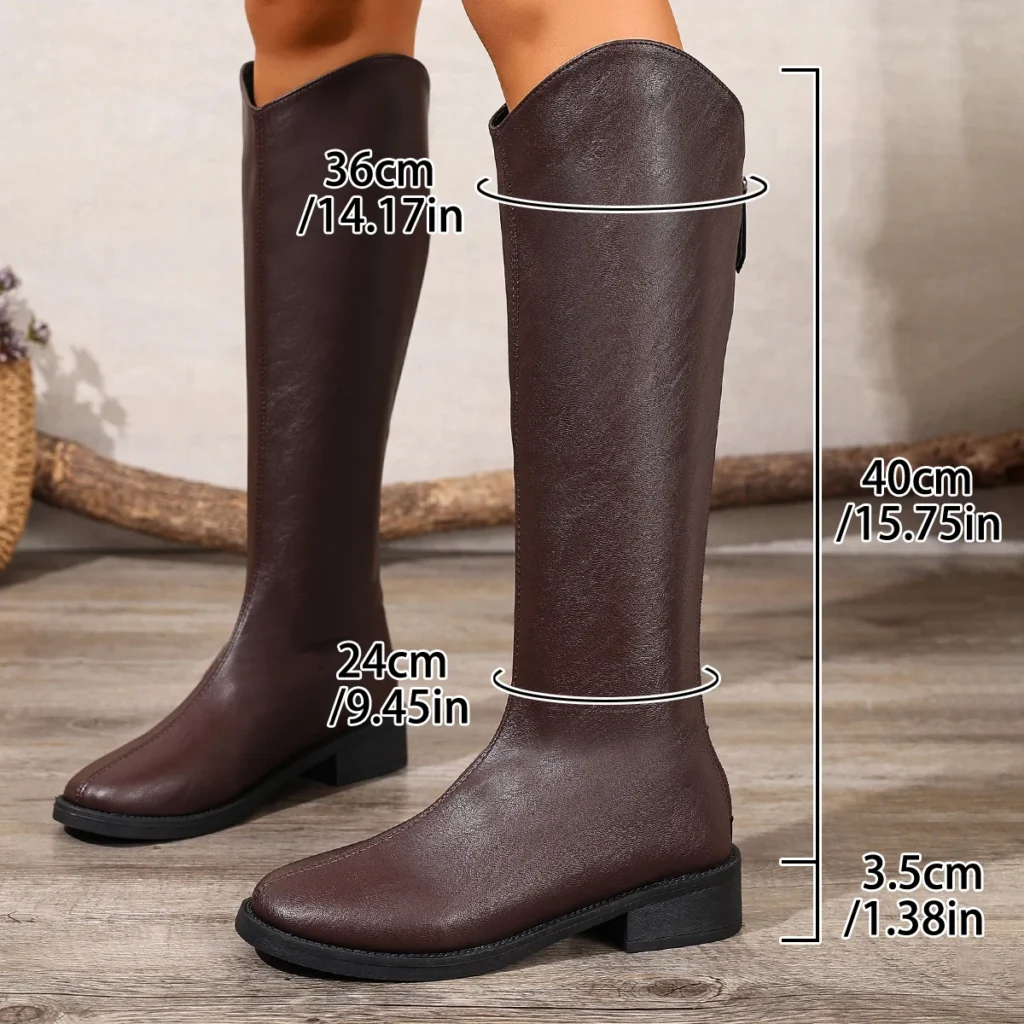 Spring Autumn Round Toe Sexy/comfortable Knee High Boots