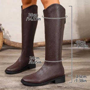 Spring Autumn Round Toe Sexy/comfortable Knee High Boots