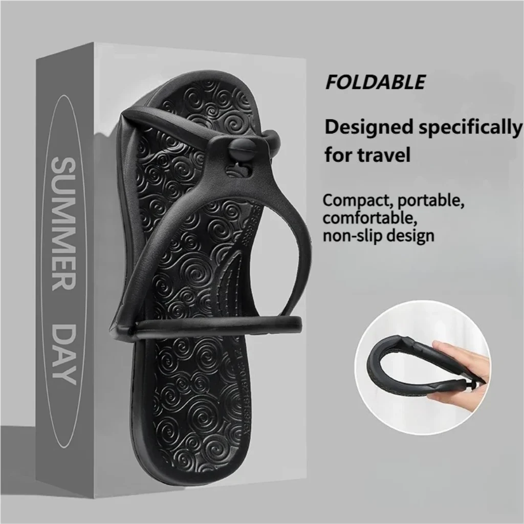 Upgraded Foldable Travel Slippers Unisex EVA Flip Flops