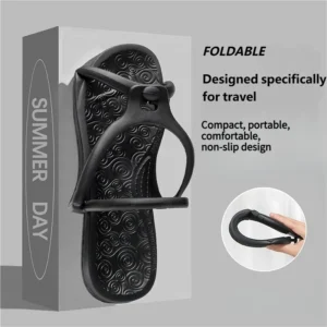 Upgraded Foldable Travel Slippers Unisex EVA Flip Flops