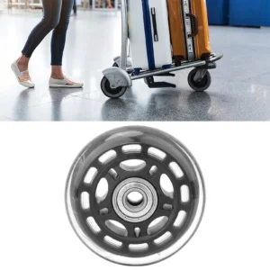Wheel 3in Casters Wheel Black Transparent Silent PU