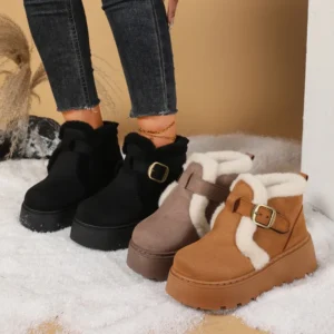*Winter Round Toe Thick Sole Comfortable Casual Snow
