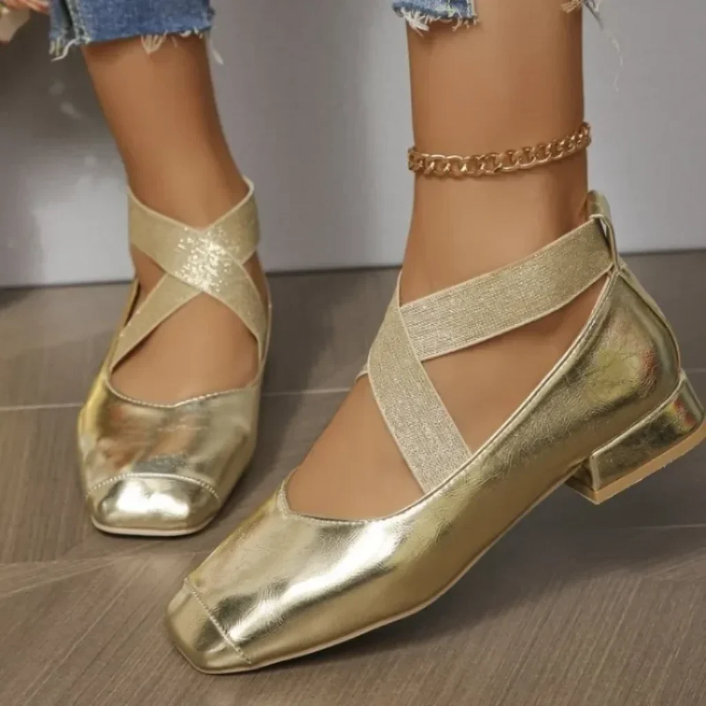 Women’s Shoes Fashion Square Toe Designer Shoes Comfortable