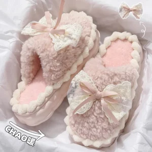 Women’s Winter Cotton Slippers Fur Slippers 2026 Indoor