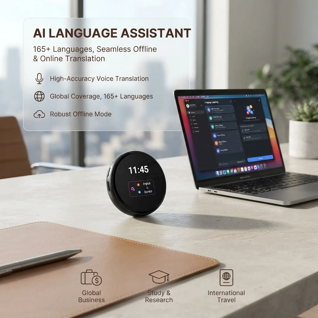 ZNP Z06 Smart Voice Translator Device Real-Time Languages