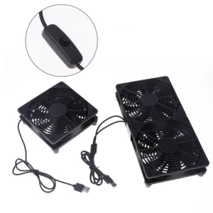 1 Set High Airflow Cooling Fan Router Modem