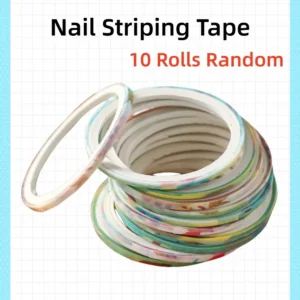 10 Rolls Nail Striping Tape Set – Grid