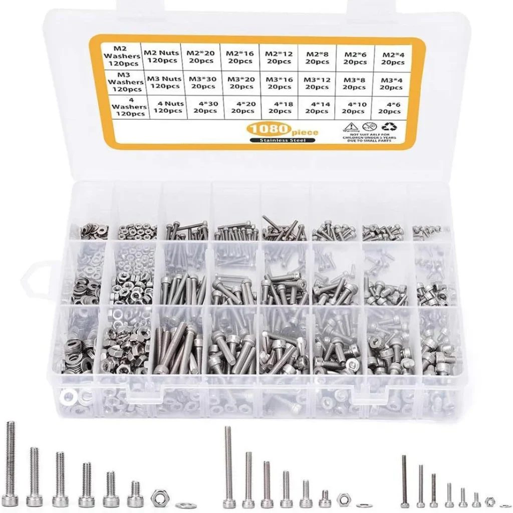 Metric Hex Socket Screws Kit 304 Stainless Steel