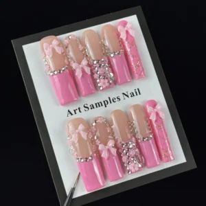 high-end Pink girl style, hand-painted three-dimensional engraved patterns,