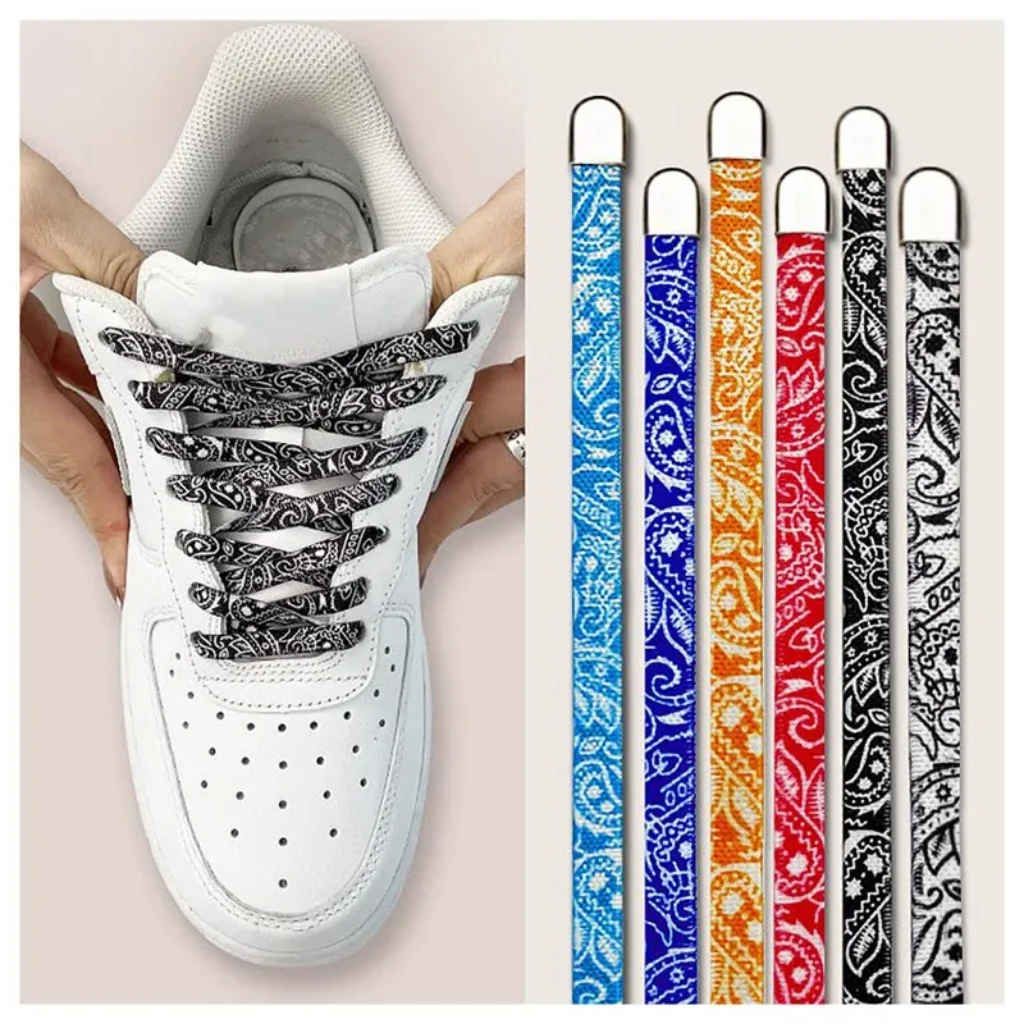 1Pair Elastic laces Sneakers Kids Adult 8MM Flat