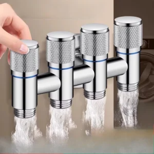 5-Way Angle Valve, One-Inlet Four-Outlet Faucet Independent Control