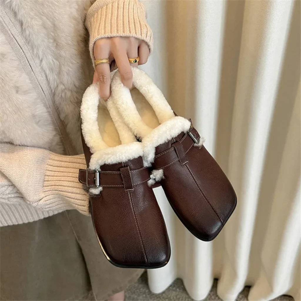 2026 Autumn Winter Genuine Leather Women Shoes Fashion