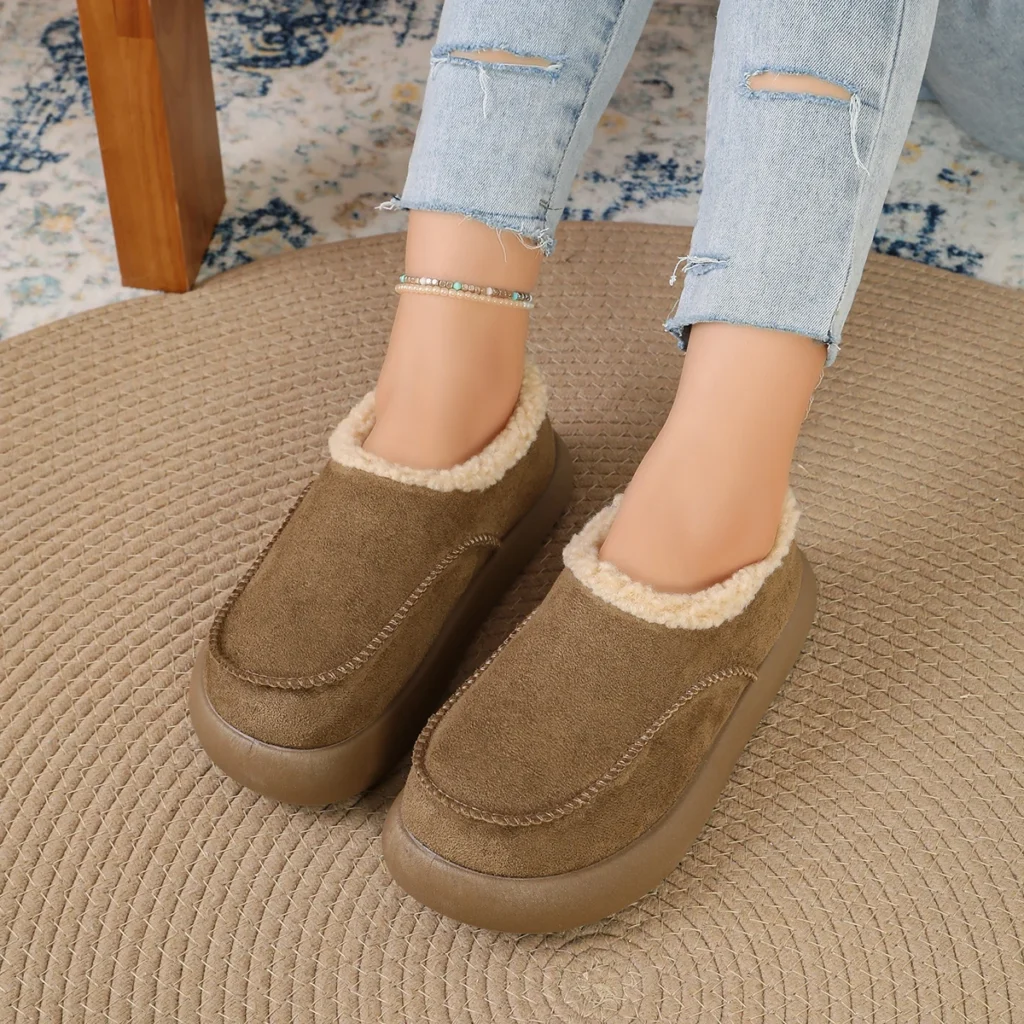 2026 Winter Thick-Soled Fleece-Lined Warm Snow Boots, Casual