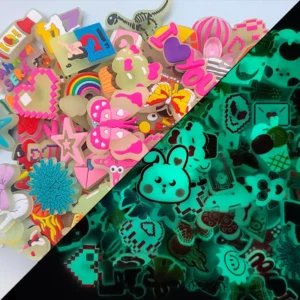 5/10/20/30/50/ Random Fluorescence Shoe Charms Clog Sandals Bracelets
