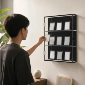 Acrylic Wall Card Display Case Door Baseball Basketball