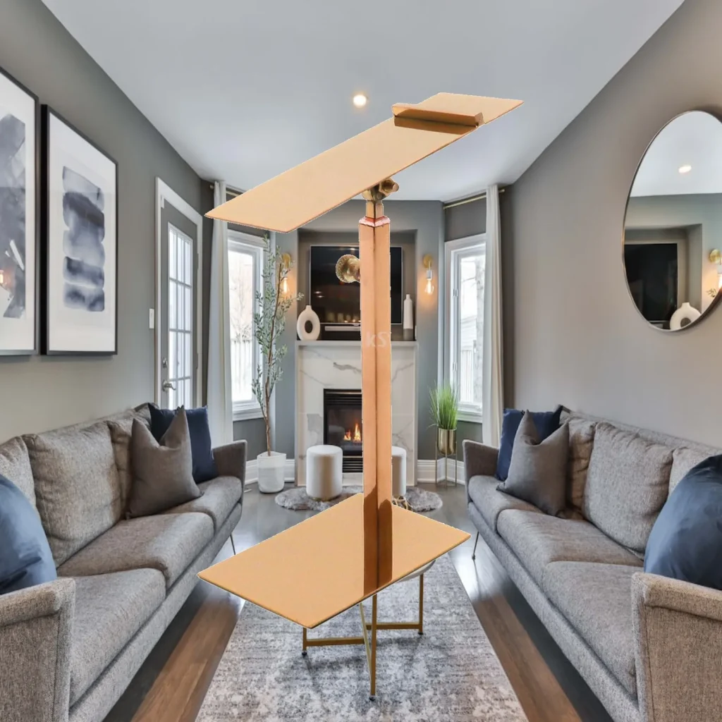 Adjustable Stainless Steel Shoe Display Stand Rose Gold