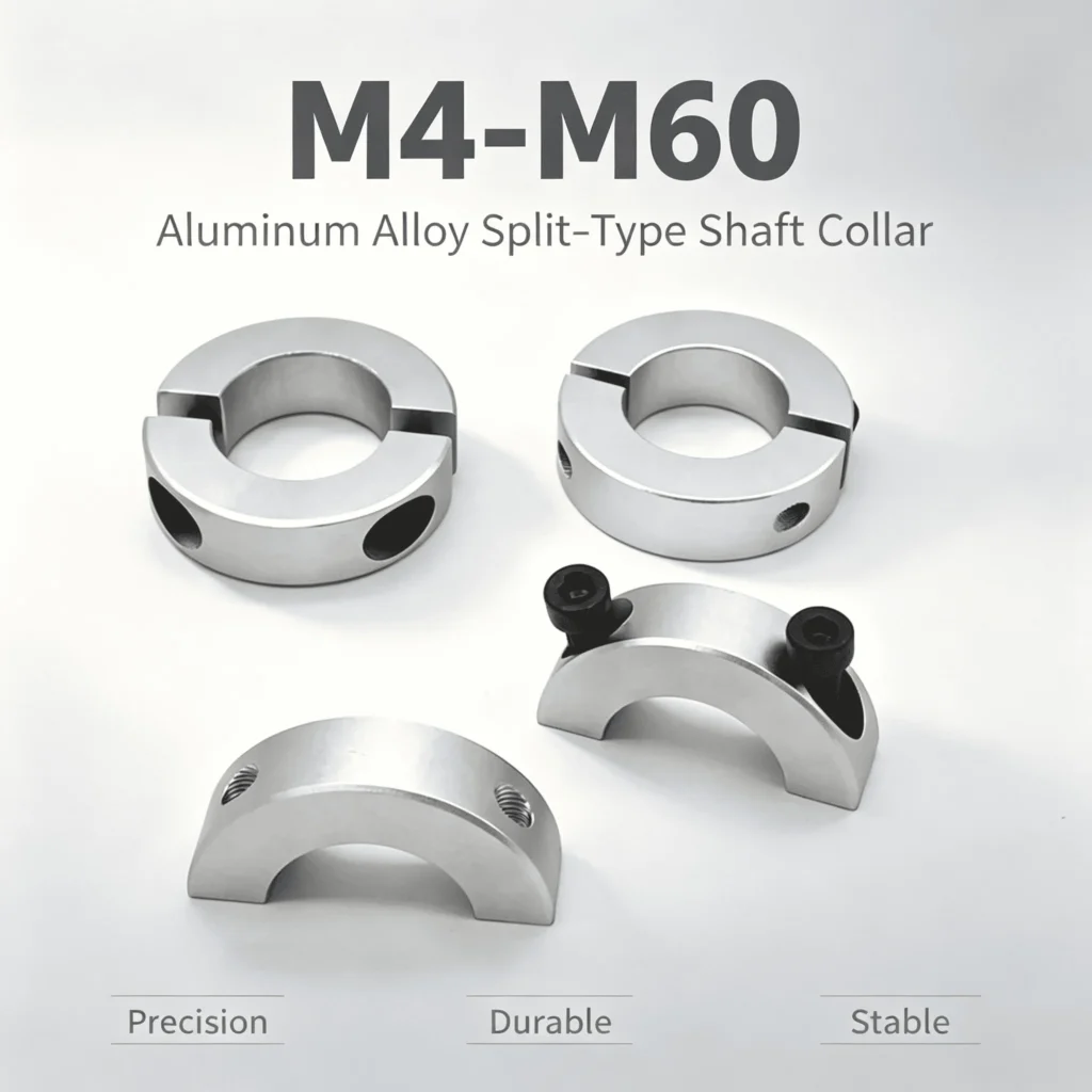 Aluminum Alloy Split‑Type Retaining Ring Shaft Collar Double‑Screw