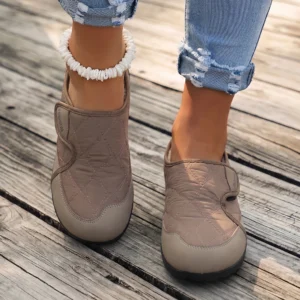 Autumn Winter Warm Fleece Slip-On Design Soft Elastic