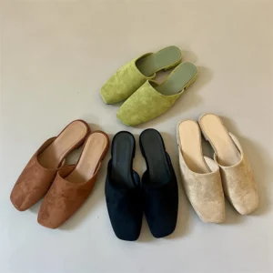 Baotou Half Slippers Women Wearing Summer Korean Version