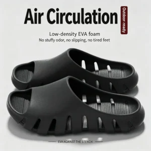 Bathroom Quick-Drying Slippers Women Men Summer Drainage Holes